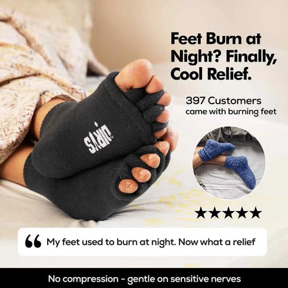 Black Foot Alignment Socks