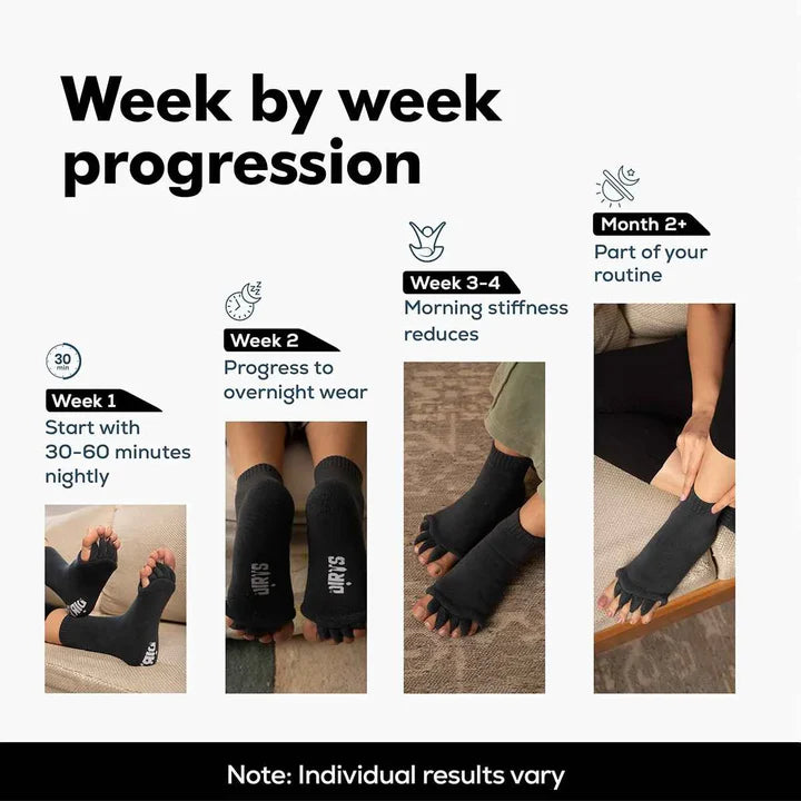 Black Foot Alignment Socks