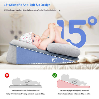 Baby Pillow//Anti-Reflux Flat Head Prevention