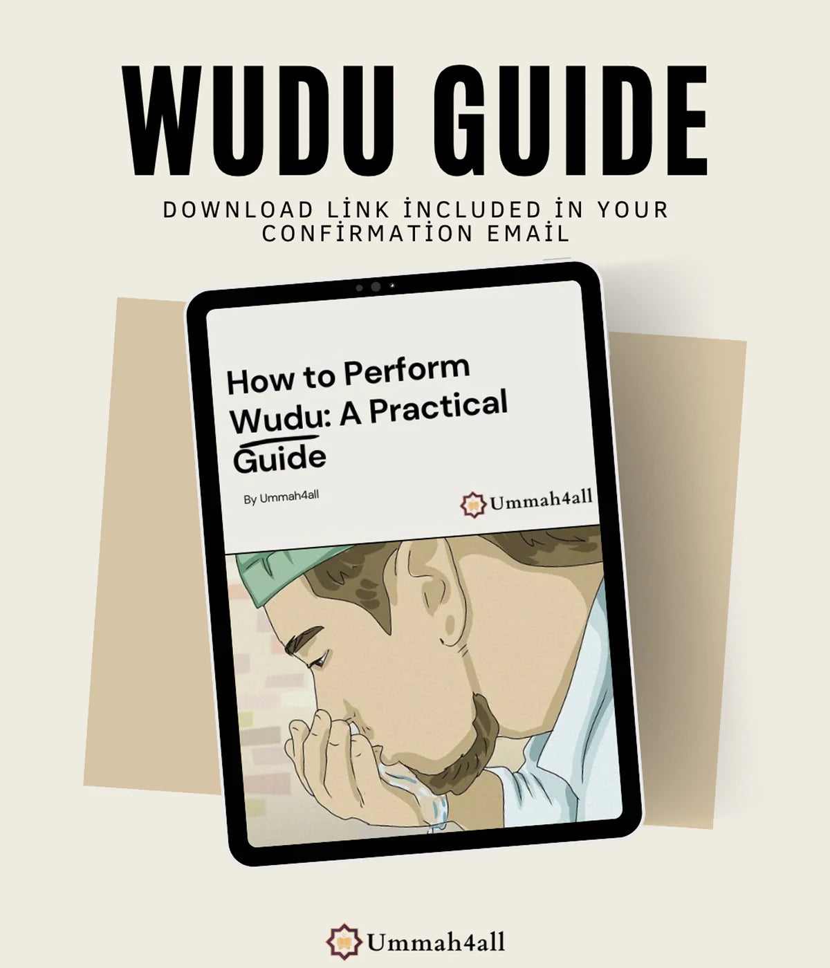 Step By Step - Visual Padded Prayer Mat for Learning Salah